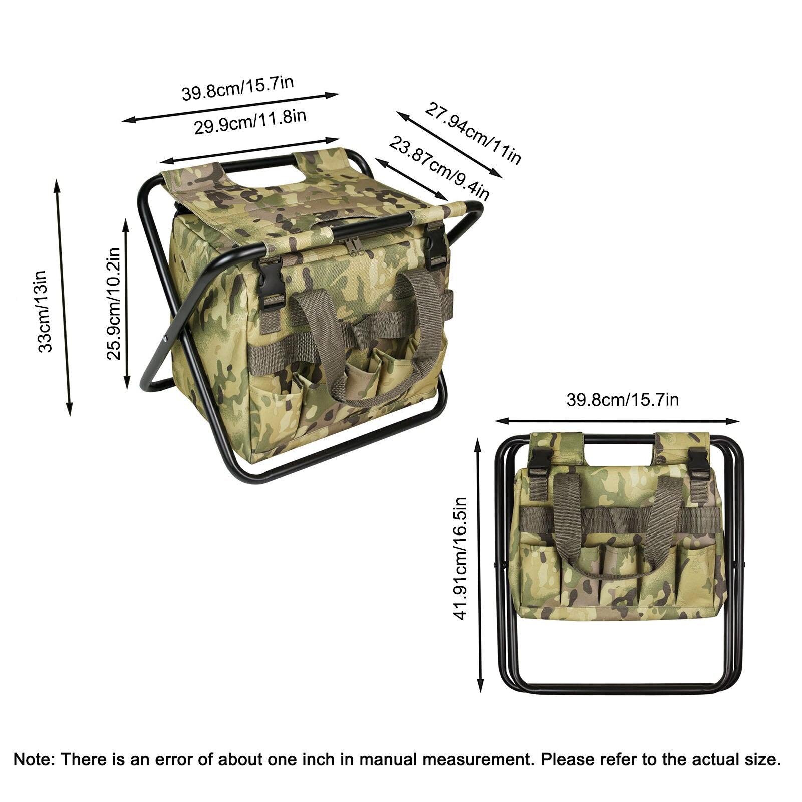 Gardening Tools Folding Stool W/ Storage